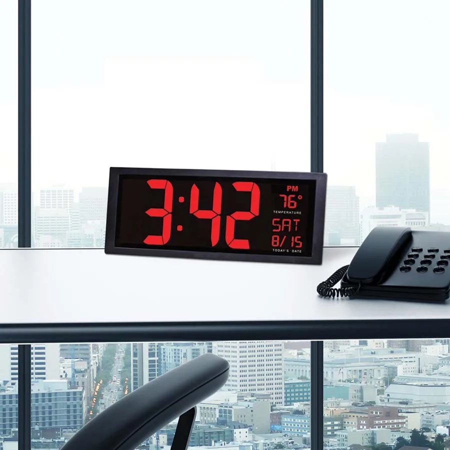 Большие цифровые настенные часы современный дизайн большие для гостиной с