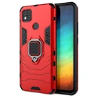 Чехол для Xiaomi Redmi 9C NFC, бронированный ударопрочный магнитный автомобильный держатель, кольцевой чехол для Xiaomi Redmi 9C NFC Redmi 9C 9 C NFC, чехол