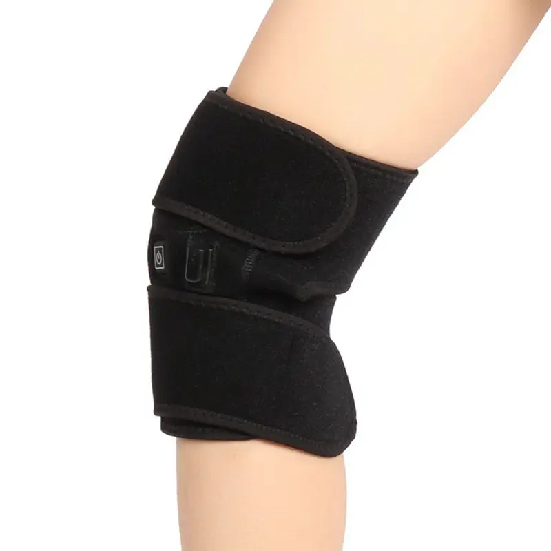 1pc Heated Knee Support Brace Wrap Heating Pad USB Electric Rechargeable Protector For Arthritis Pain Knees | Спорт и развлечения
