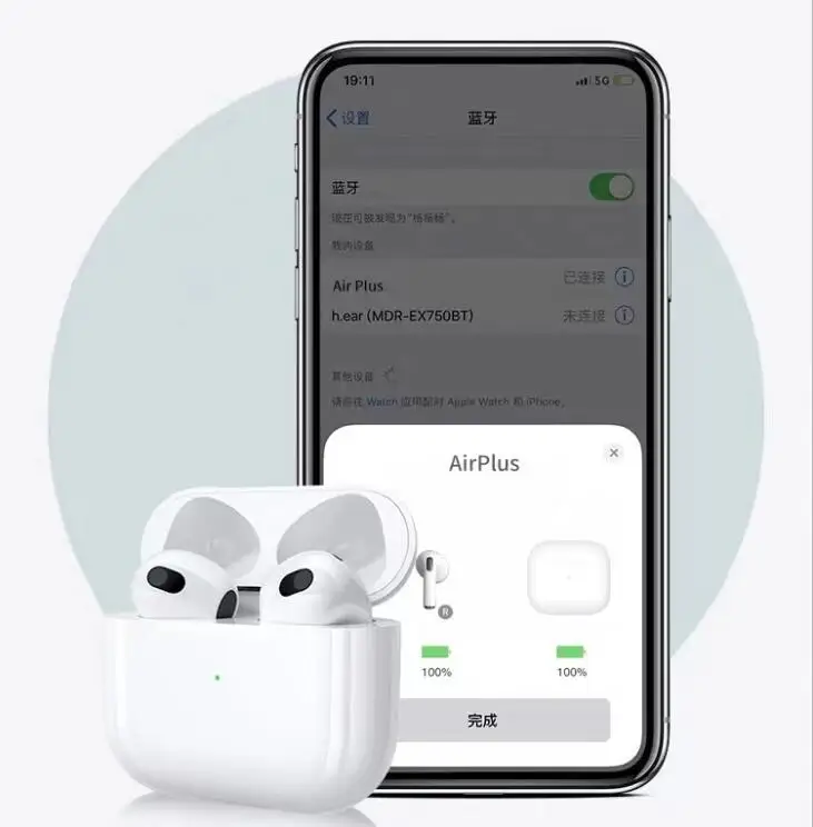 Беспроводные Bluetooth-наушники с сенсорным управлением для airpods pro 3 спортивные