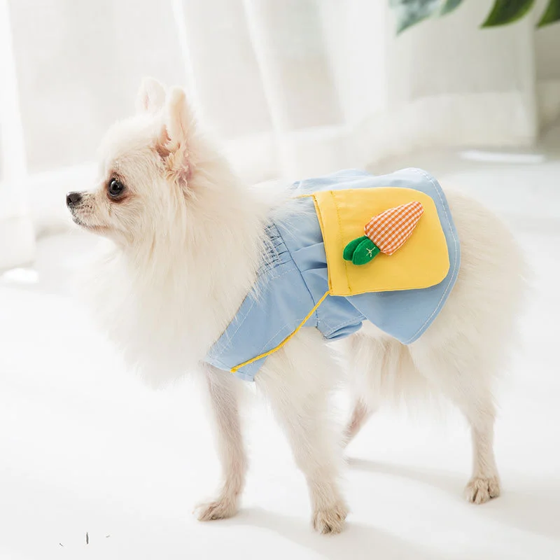 

Pet Dog Clothes Cartoon Bear Pattern Dress Breathable Polyester Material Summer Dog Clothes Pet Supplies Puppy Accessories