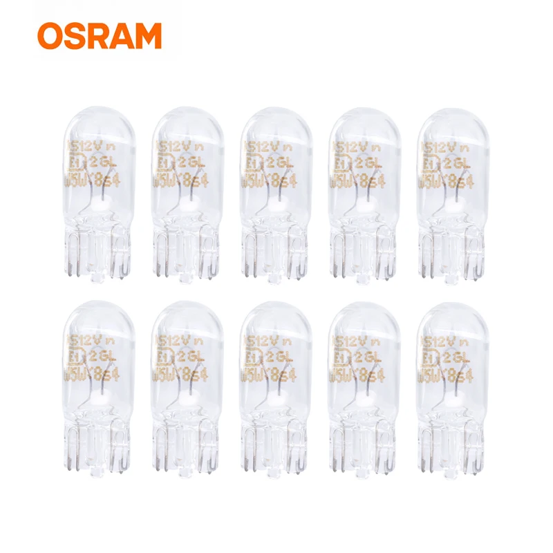 Лампа OSRAM 10 шт. оригинальные T10 W5W светодиодные лампы для габаритных фонарей