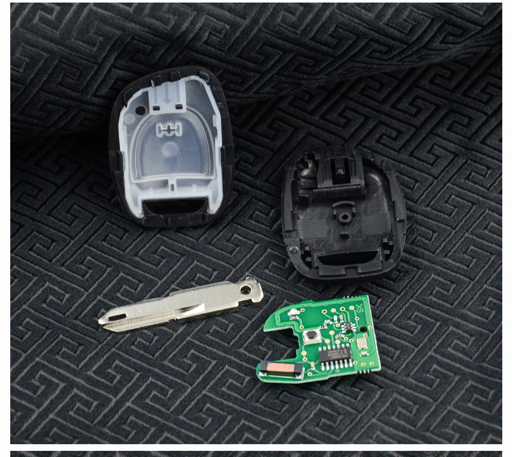 OkeyTech для Renault Kangoo Clio Master Twingo дистанционный автомобильный брелок для ключей 1 Кнопка ID46 433 МГц чип транспондера NE72/VAC102 лезвие