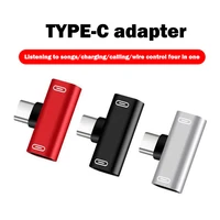three in one usb c to type c adapter type c charging wire charger headset converter new high quality adaptador