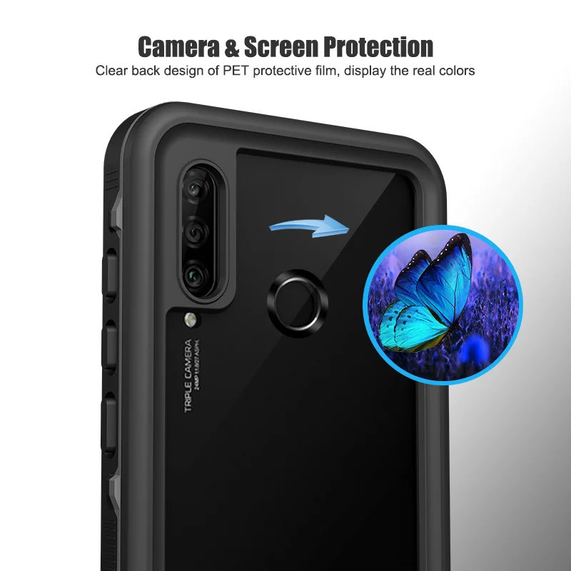 shockproof waterproof case for huawei p20 pro lite mate 20 pro 360 silicone case for p30 pro p30 lite mate 30 pro diving coque free global shipping
