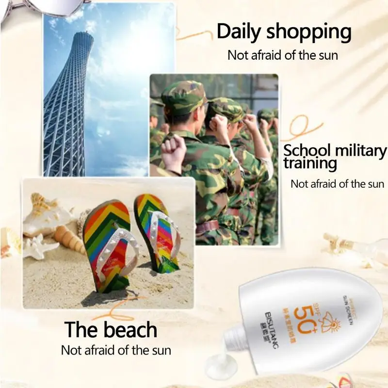 

55g Isolation sunscreen Moisturizing Isolation Anti-UV Whitening Facial Body Care Prevents Skin Damage Protective Cream