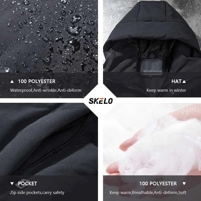 Мужская водонепроницаемая лыжная куртка теплая зимняя и осенняя горная