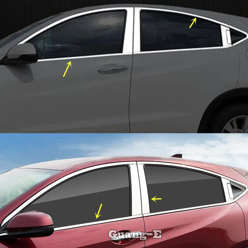 Автомобильное стекло из нержавеющей стали украшение для окна средняя полоса