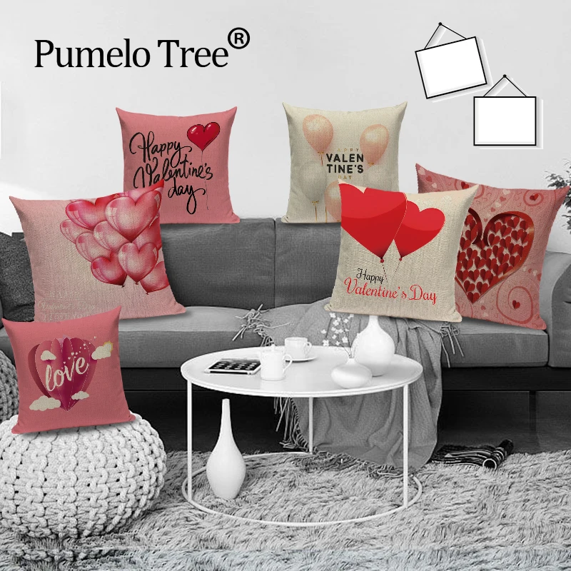 Декоративные наволочки для диванной подушки в виде сердца|Наволочки| |