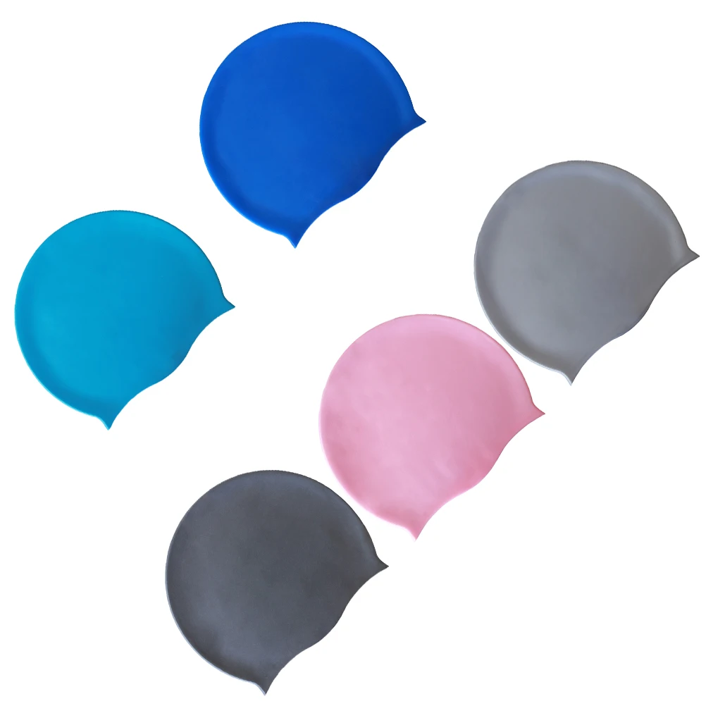 5 шт. водонепроницаемые Мягкие силиконовые шапки унисекс для
