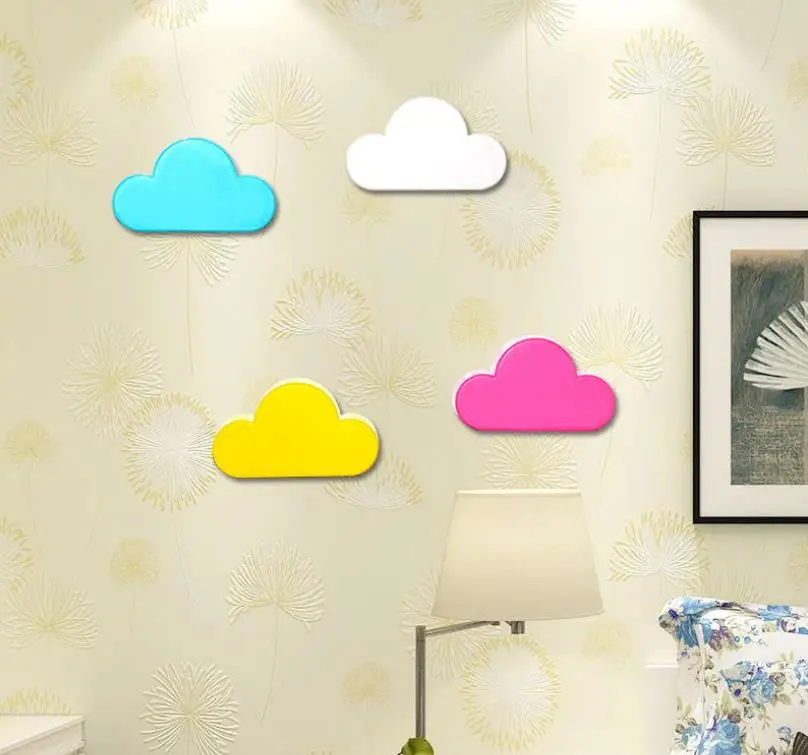 Купить 100pcs Новые квалифицированные новизны для дома, Белое Облако Форма Магнитный магниты брелок для ключей горячая Распродажа SN3574