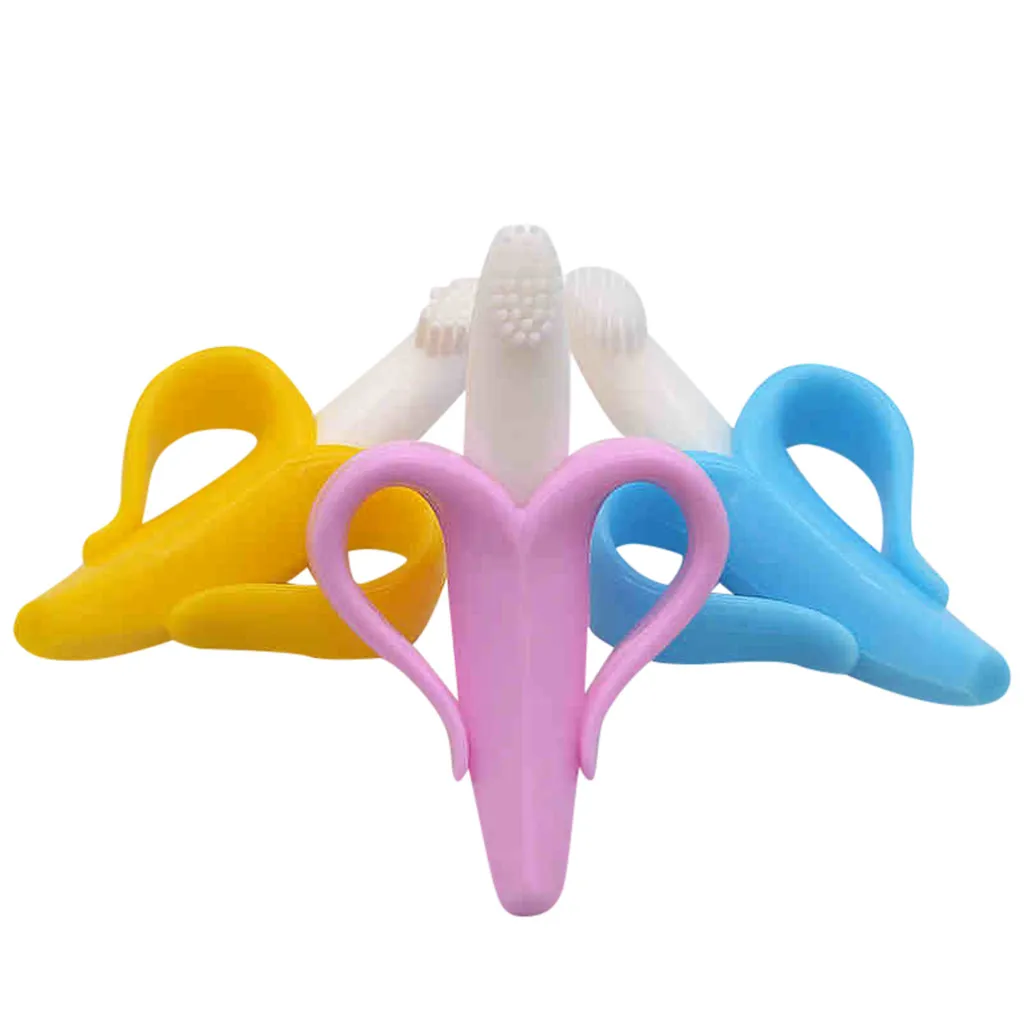 

Baby Teether Banana Safety Bpa Free Food Grade Silicone Fruit Teethers For Babies Infant Kids Toothbrush Chew Toys Baby Chewing