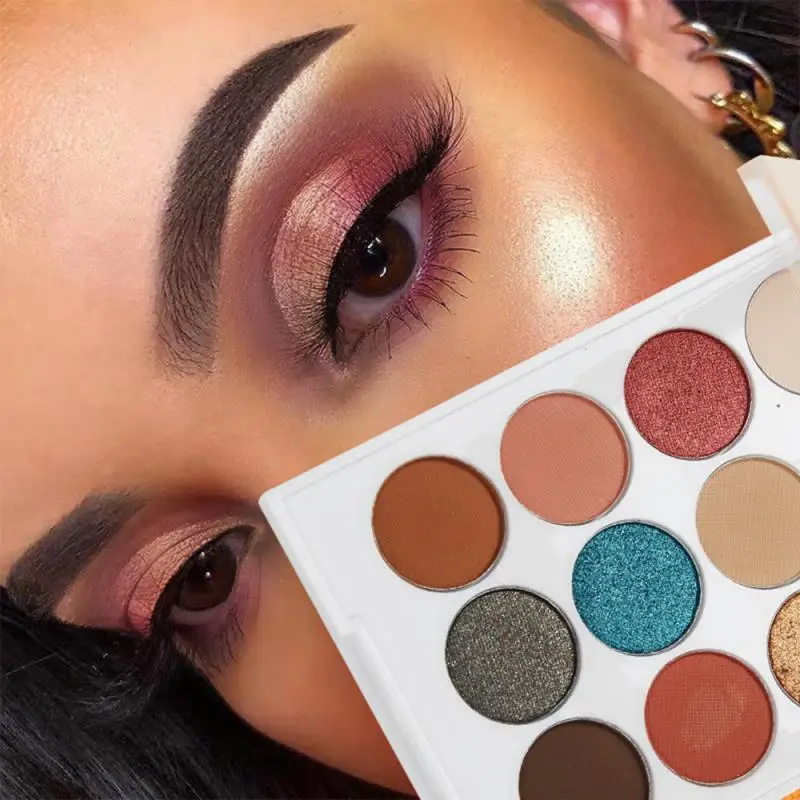 12 цветов красивые тени для век не цветущие матовые Перламутровые водостойкие