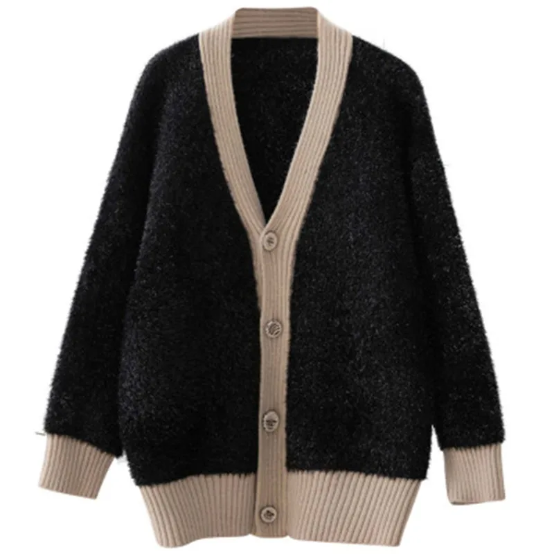 Autumn Women Sweaters Cardigans 2019 Crochet Knitted Outerwear Sweater Casual Long Sleeve Open Stitch Loose cardigans women tops |