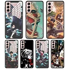 Чехол из ТПУ с героями аниме атака на Титанов для Samsung Galaxy S20 FE S10 S21 S9 Plus, Ультратонкий чехол, мягкий силиконовый чехол
