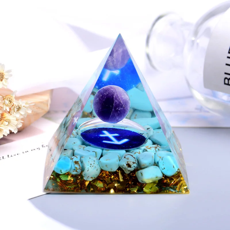 

Орган украшения "Пирамида", Органическая энергетическая башня с натуральными кристаллами гравия, Кристальные камни и кристаллы