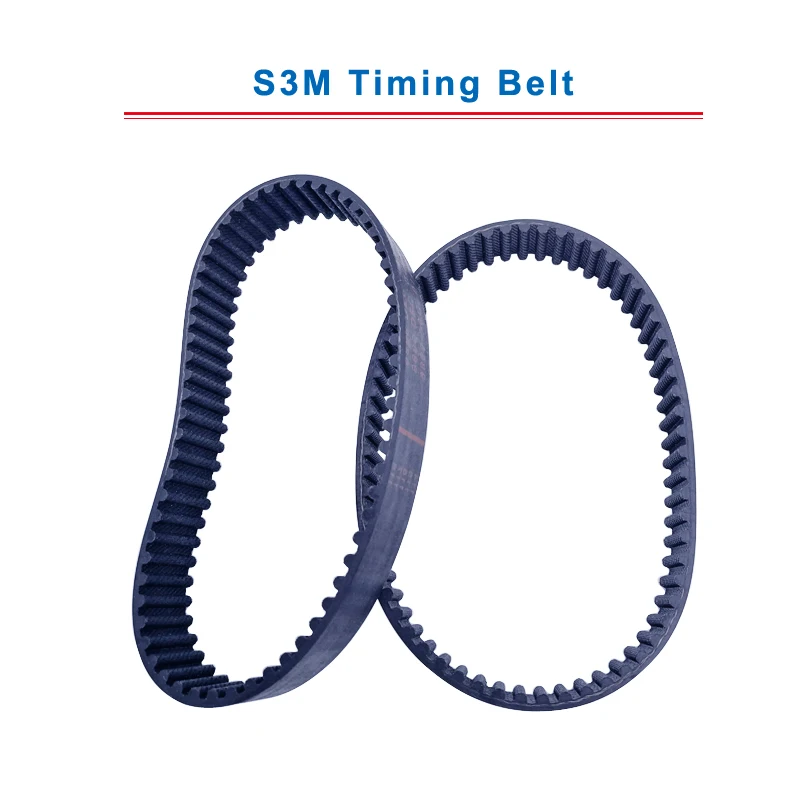 

S3M Timing Belt with circular teeth model S3M-339/342/345/348/354/357/360/363/366/375 teeth pitch 3mm belt thickness 2.2mm