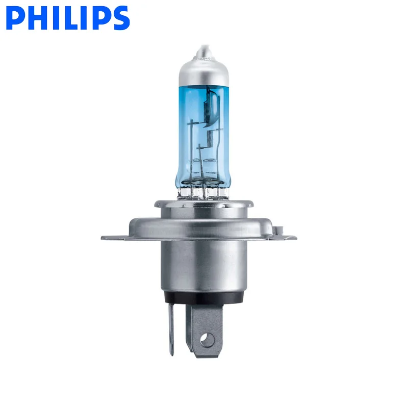Автомобильные галогенные лампы Philips H4 9003 WhiteVision Ultra 4200K 12342 вт 2 шт. T10|Лампы для