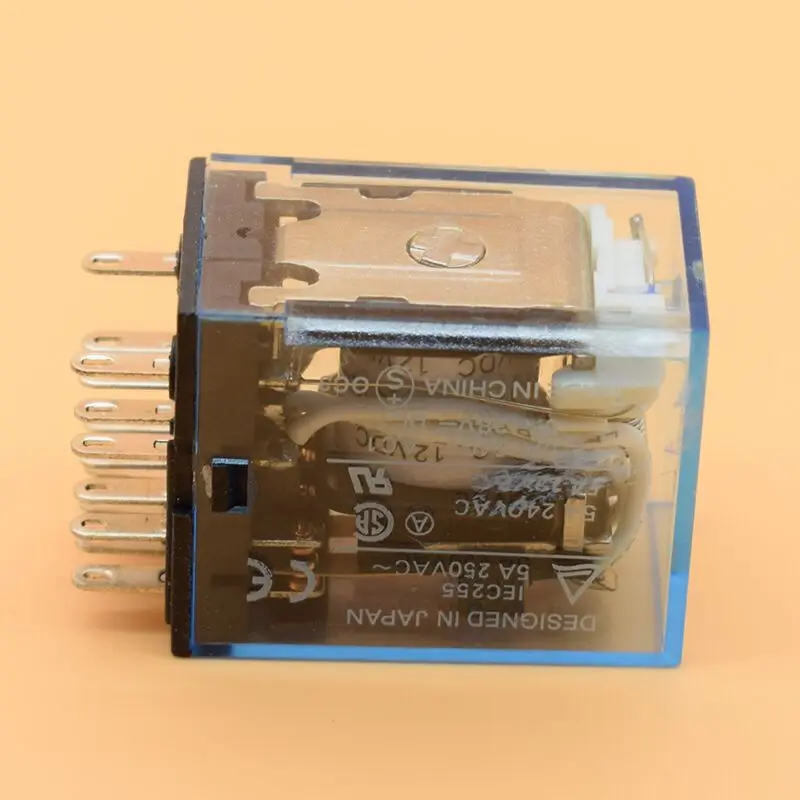 MY4P HH52P MY4NJ relay 12VDC 24VDC 110VAC 220VAC coil high quality general purpose DPDT micro mini with socket base holder | Обустройство