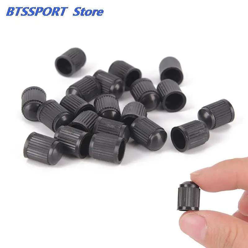 Колпачки на клапаны автомобильных шин черный пластик 20 шт. пылезащитные крышки |