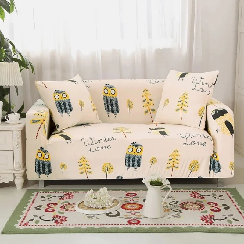 Floral Sofa Cover Slipcovers Elastic Stretch Tight Wrap All-inclusive Couch Towel Furniture Protector 1/2/3/4 Seater | Дом и сад