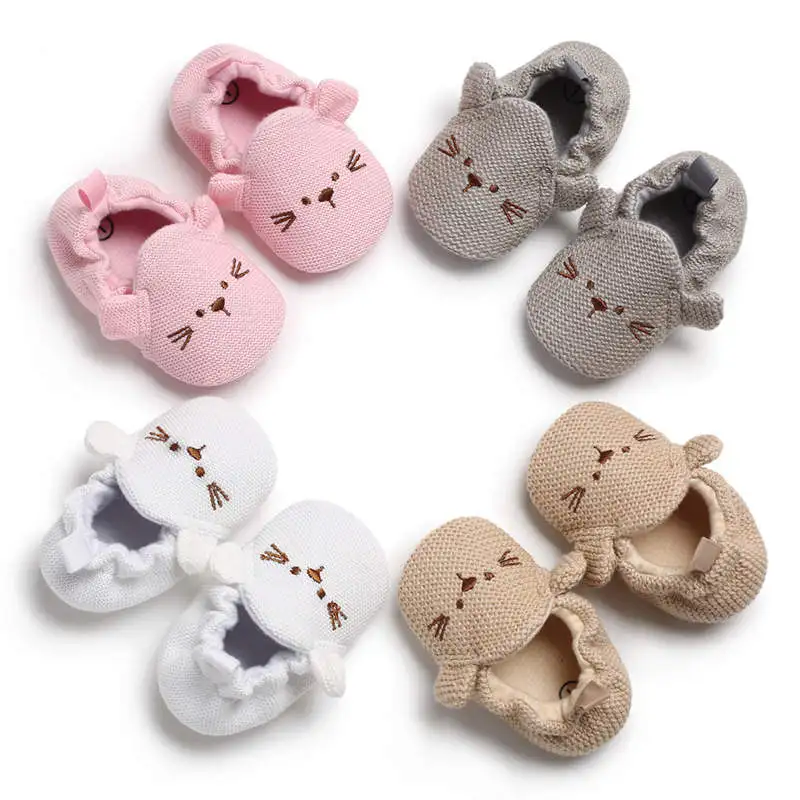 

Wecute Cartoon Baby Shoes for 0-3Y Spring and Autumn Knitted Children's Toddler Shoes Newborn Kids First Walker Baby Accessories