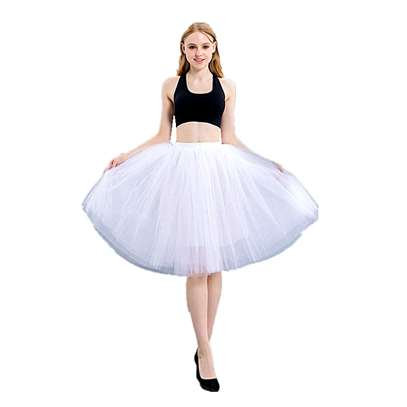Летняя женская пятислойная сетчатая плиссированная подъюбник в стиле принцессы