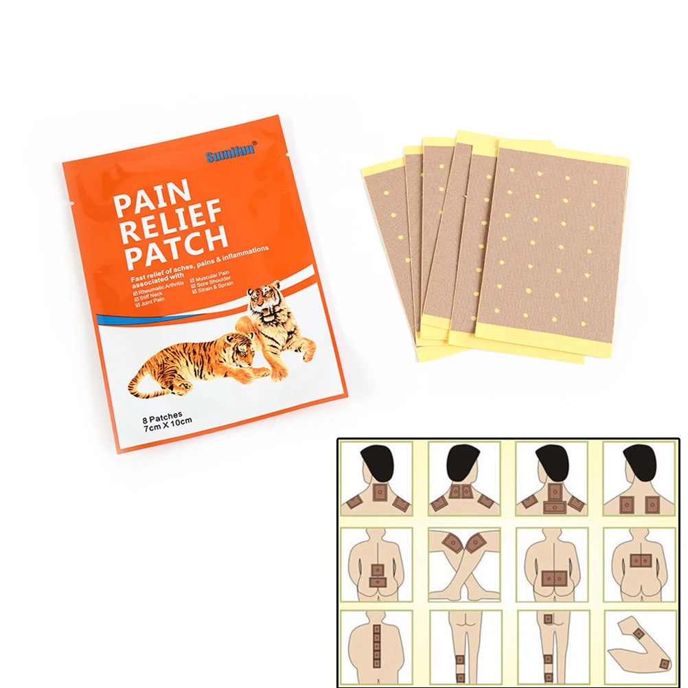 8 шт./лот облегчение коленного сустава боли медицинская штукатурка в спине Патч