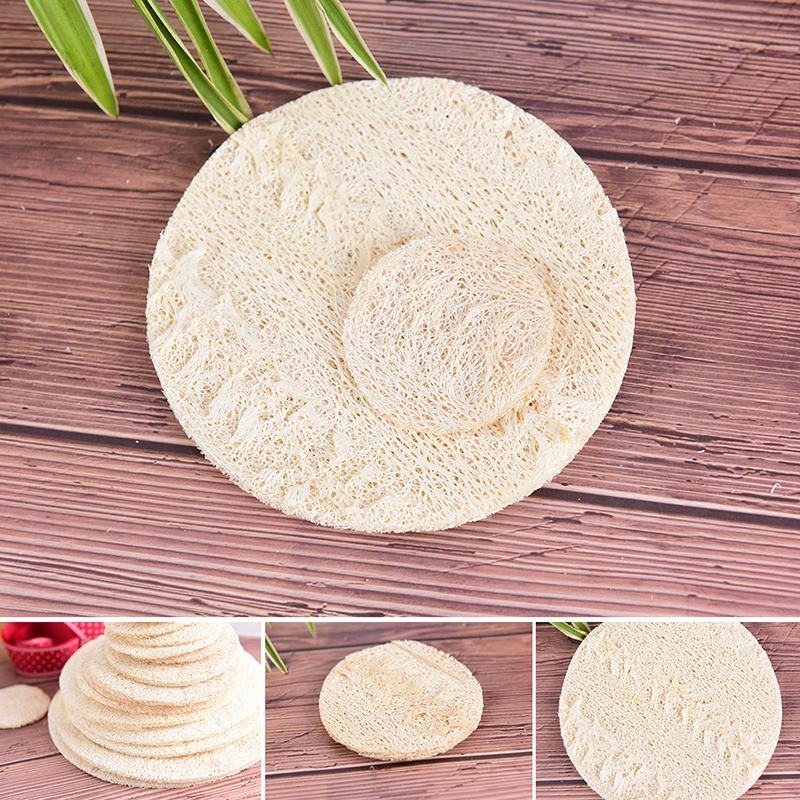 1 шт./2 шт. натуральные ломтики люфы ручной работы на заказ чистящее губка скребок