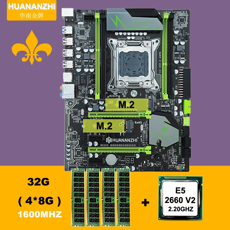 Горячая Распродажа HUANAN ZHI X79 материнская плата с M.2 NVME слот Процессор Оперативная