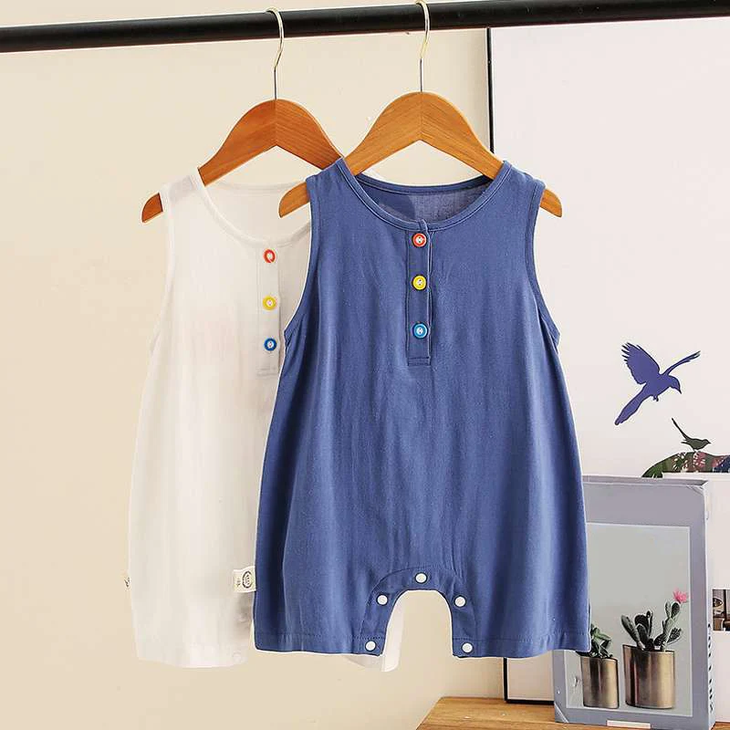 Летние комбинезоны без рукавов для маленьких мальчиков Одежда баскетбола Милый