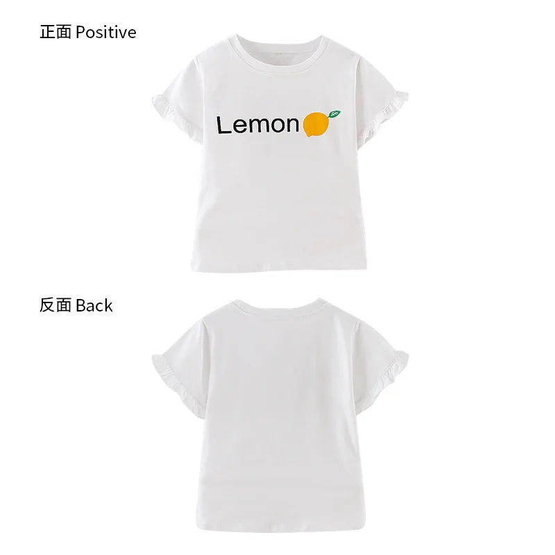 

Girls' short-sleeved T-shirt 2021 new summer children's cute pullover top