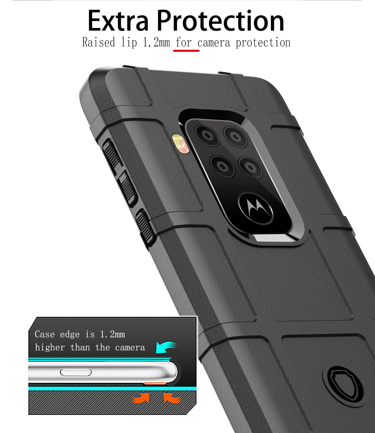 Силикон из углеродного волокна чехол для телефона Motorola One Zoom Pro Чехол 6 4 дюймов