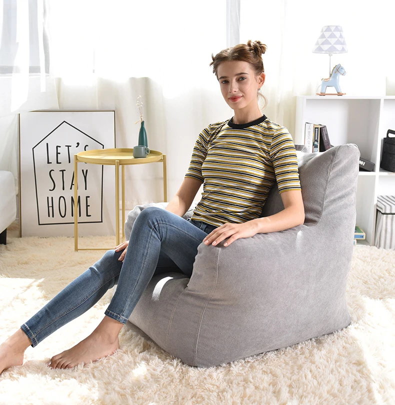 Bean сумка чехол на стул сидение шезлонг Beanbag диван мебель для гостиной без наполнителей ленивые стулья мешок бобов диван кровать Pouf Puff