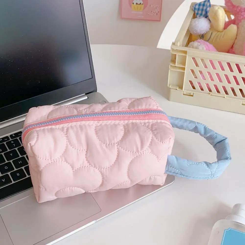 

organizer for cosmetics Women's bag Large Capacity Ultra-soft Cosmetic Bag Fabric Practical Elastic Toiletries Bag Women's bag