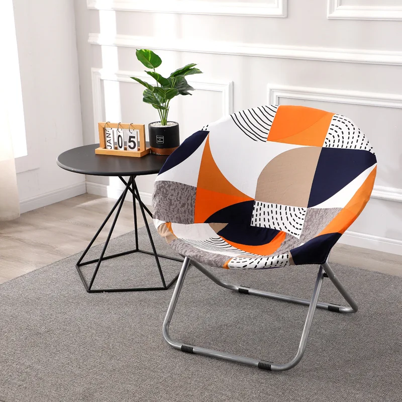 Cover Spandex Saucer Chair Covers Elastic Washable Fishing Chair Seat Protector Slipcovers Dustproof