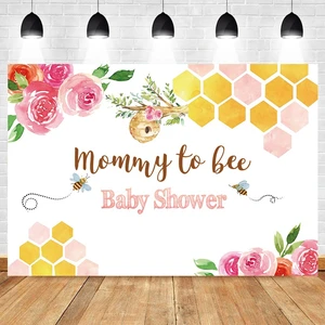 Yeele Bee Yellow Honey Flower Newborn Baby Shower Birthday Photography Backdrops Vinyl Photo Background Photocall Photozone Prop