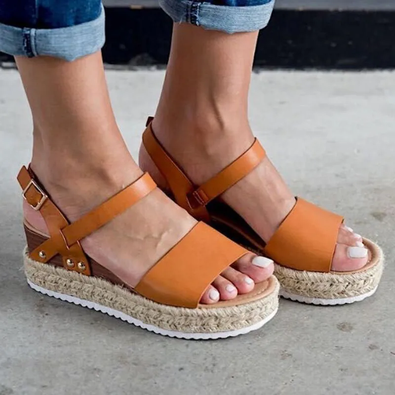 Сандалии женские на платформе и высоком каблуке 6619 Вт | Обувь