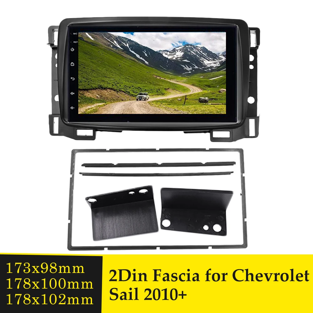 Двойная Din Автомобильная радиоустановка Fascia Для Chevrolet Sail 2010 + DVD стерео панель
