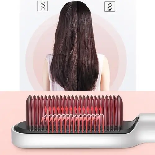 

Anion Hair Straightener Heating Comb Multifunctional Styling Tool Hair Brush Irons Hot Comb Escova Alisadora Bivolt DropShipping