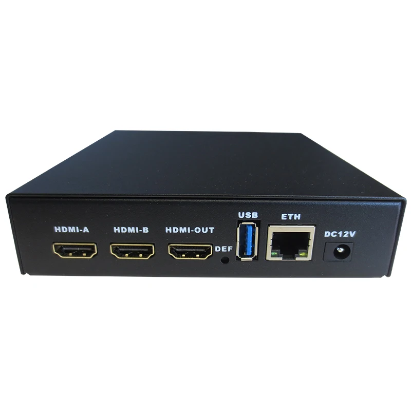 2-канальный 4K HDMI H.265 H.264 NDI HX SRT Video Audio потоковый кодировщик IPTV для Facebook Youtube прямой