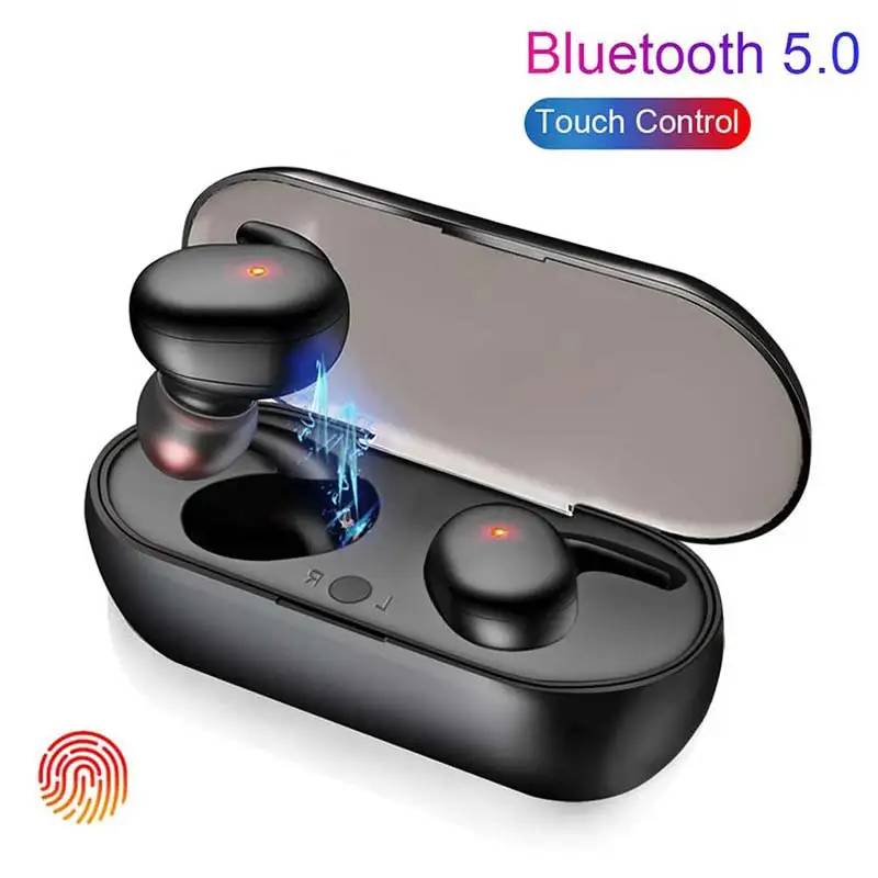

Wireless Bluetooth earphone Sport Portable Wireless Bluetooth 5.0 Touch Earbuds 3D Stereo Sound In-ear Headset With Microphone