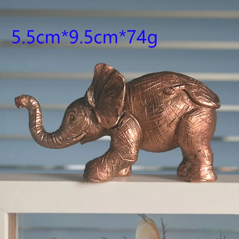 Золотой слон осьминог из смолы, декорация в стиле модного подвесного украшения для дома, простые современные ремесла, новогодний подарок.