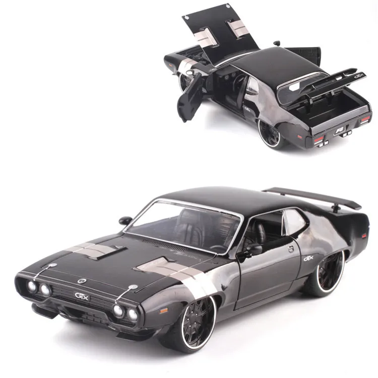 Классический 1:24 1972 Плимут GTX сплав модель автомобиля, Высококачественная коллекция и подарок мускул модель гоночной машины украшения
