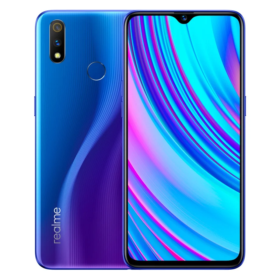Новый мобильный телефон Realme 3 Pro с глобальной версией 6 дюймов ГБ ОЗУ 128 Гб ПЗУ