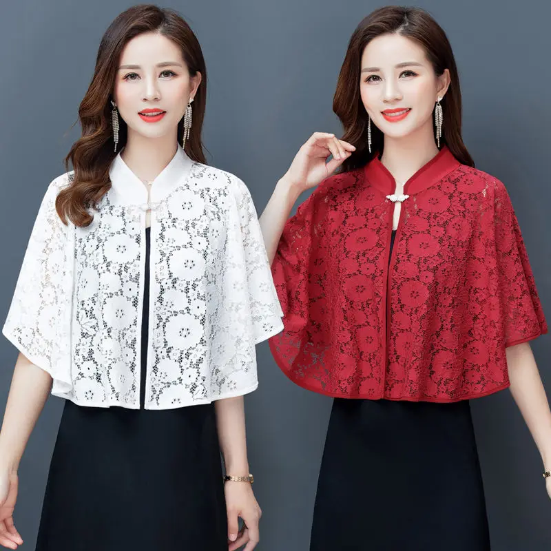 Летняя женская Свободная шаль в стиле ретро с воротником стойкой|Женские куртки|