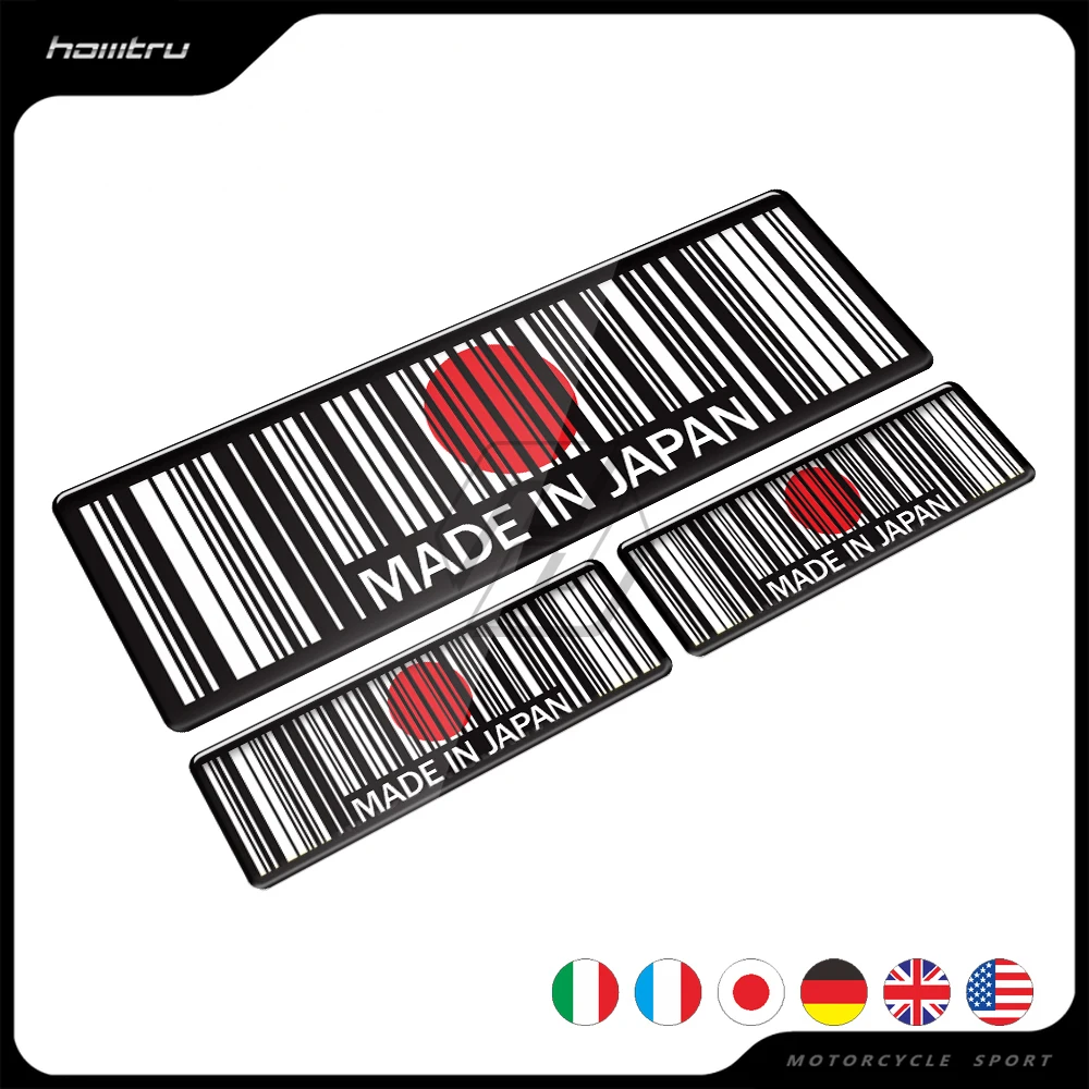 3D стикер со штрих кодом сделано в Японии США Великобритании Италии Германии