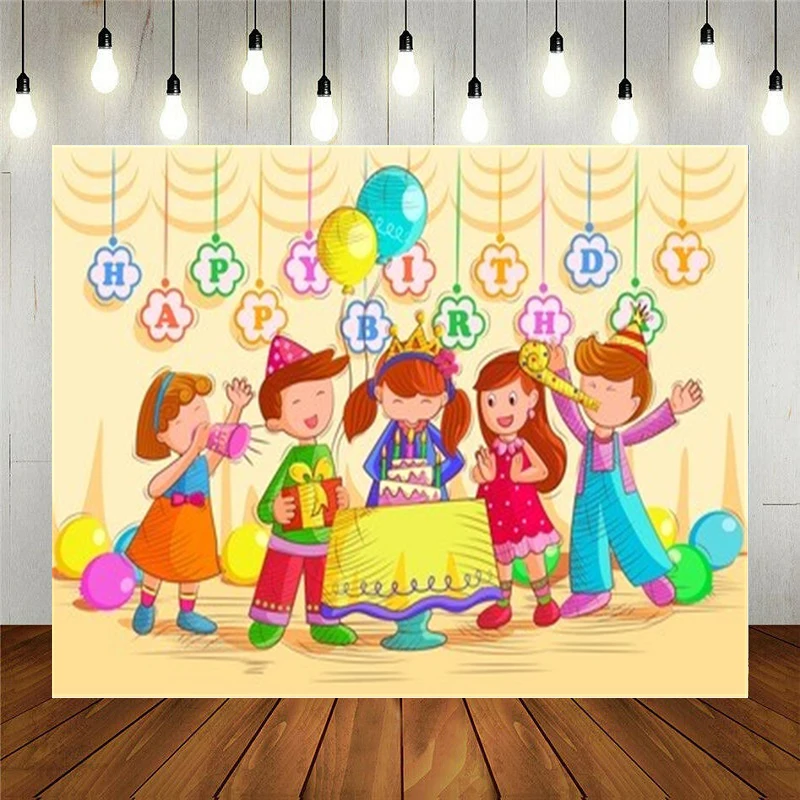 Реквизит для фотостудии Nitree Виниловый фон фотосъемки украшение детского дня