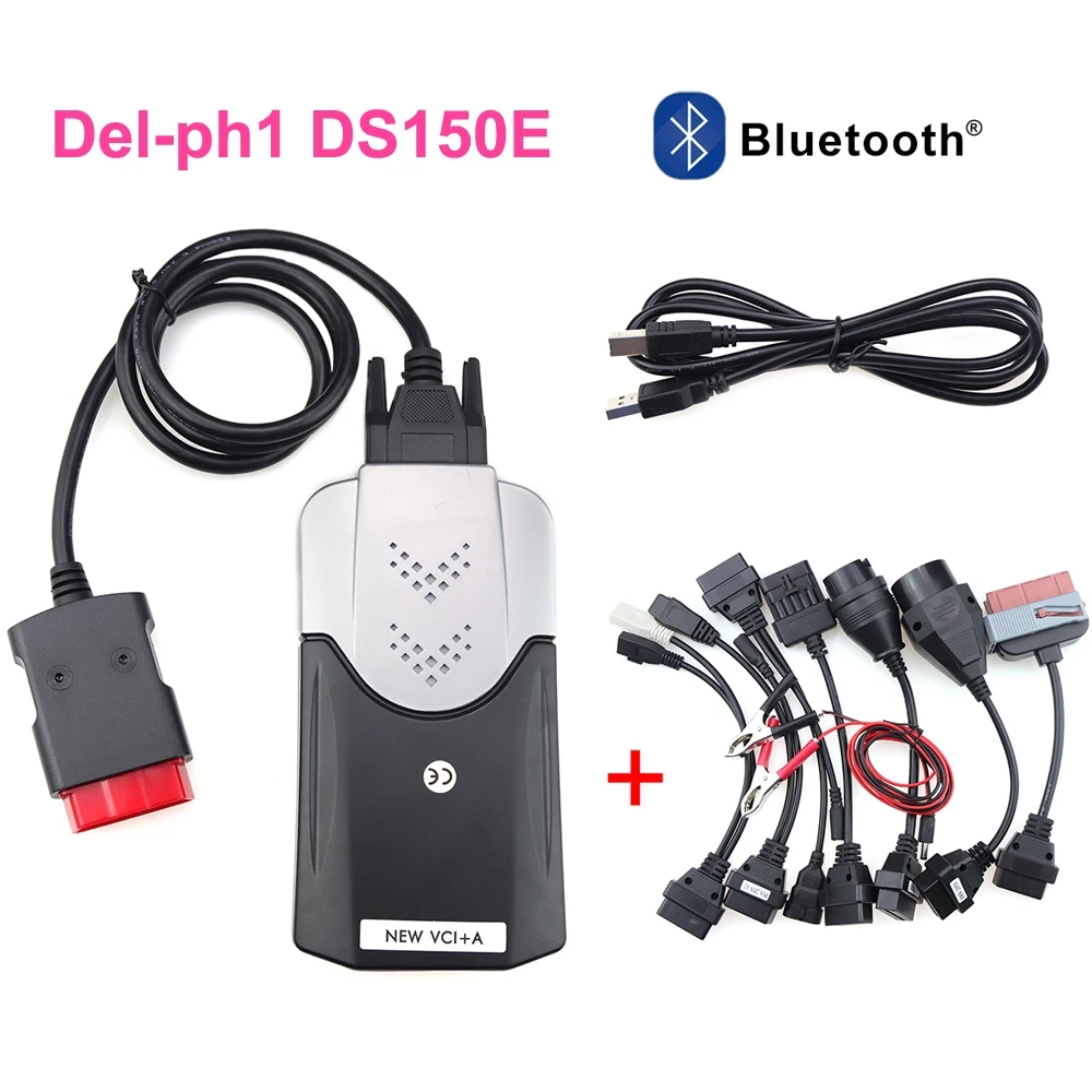 Новый vci для tcs cdp pro plus delphis ds150e 2019 usb bluetooth obd obd2 сканер 2016R0 keygen автомобильный