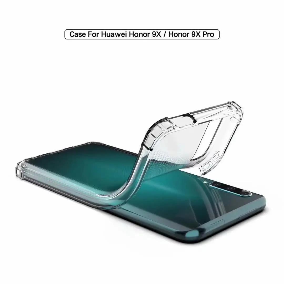 Противоударный мягкий чехол для Huawei Honor 9X Pro противоударный с военным уровнем 10 Lite